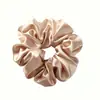 Amazon Cross-Border Cetim Cetim Seda Imitação Seda Elástico de Cabelo Seda de Amora Cor Sólida Estilo Coreano Corda de Cabelo de Intestino Grosso