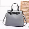Bolso bandolera con hebilla de comercio exterior, nuevo y brillante, de estilo europeo y americano, para mujer, con estampado de cocodrilo simple y combinable.