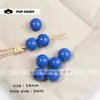 Accesorios para Joyería DIY Cuentas Redondas de 14 mm Cuentas de Madera de Colores Accesorios Cuentas Sueltas Cuentas Redondas Versátiles Cuentas Flor para Zapatos Cadena Hecha a Mano para Teléfono Móvil