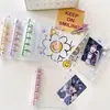 A7 Duplo Botão Transparente PVC Capa Macia Clipe Colorido Caderno de Folhas Soltas Guka Caderno Álbum de Fotos Polaroid Livro de Armazenamento de Adesivos