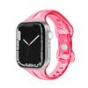 Para Apple Watch Strap appleiwatchs10 Fivela de cintura de homem pequeno iwatch9 Pulseira TPU de cor transparente