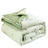 Colcha de gaze de dupla camada grau A para primavera e outono, roupa de cama lavável à máquina, enchimento de colcha, tamanhos de solteiro e casal, estilo para todas as estações, colcha fofa