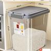Contenedor de Arroz para Uso Doméstico, Juego de 25 kg Tarros Sellados a Prueba de Insectos y Humedad para Almacenamiento de Harina, Caja de Almacenamiento de Arroz de Grado Alimenticio, Shi Hua