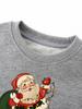 Fornecimento Transfronteiriço 25 Anos Outono Novo Moletom Infantil de Gola Redonda Desenho Animado Europeu e Americano Natal Estampado Tricotado Moletom Infantil