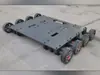 Base Universal Eléctrica Retráctil para Puerta Corredera Doble Motor Base Monorrriel Sin Rieles Base de Doble Riel Asiento de Rodamiento Accesorios