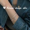 Corea del Sur ins Wind Blogger Misma joyería de plata S925 Pulsera de cuentas torcidas de plata esterlina Estilo muy simple Estilo apilado Mujeres