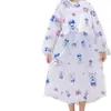 Capa de Chuva Infantil para a Escola, Capa de Chuva Longa de Corpo Inteiro para Meninos e Meninas, Impermeável para Chuva Forte, Adequada para Alunos do Ensino Fundamental e Médio, Crianças Maiores e Uso em Ciclismo
