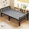 Cama de acompañamiento para una persona para uso doméstico, cama simple para siestas en la oficina, descanso a la hora del almuerzo en el dormitorio, cama pequeña para viviendas de alquiler, cama plegable