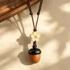 Nuevo collar colgante de oso retro estilo chino para mujer, cadena para suéter de diseño único, accesorio de moda, simple, versátil al por mayor