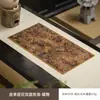 Novo Tapete de Chá Chinês Couro Sintético Impermeável e Durável Tecido Jacquard Dupla Face Tapete de Mesa para Chá Seco Tapete de Pano Acessórios para Conjunto de Chá