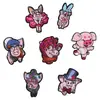 Parches de Tela Bordados al por Mayor del Fabricante Parches Bordados por Computadora Personaje del Año del Cerdo Cerdo Lindo de Dibujos Animados Parches Decorativos para Ropa Parches de Aplicación