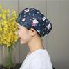 Gorro Quirúrgico Transfronterizo Algodón Color Sólido Correa Estampada Ajustable Unisex para Enfermera de Quirófano Gorro para Odontólogo Oral