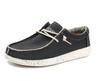 Venta al por mayor de fábrica comercio exterior zapatos de lona en stock zapatos casuales de tela Zapatos tipo frijol zapatos de tela del viejo Pekín zapatos de lona transpirables para hombre puesto