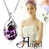 Colgante de Gota de Amatista Natural Brasileña Jin Jiahua Colgante Lágrimas de Ángel Colgante Diamante Púrpura Caliente Taobao
