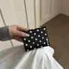 Billetera pequeña de estilo coreano, moderna y dulce, para mujer, con tacto de alta calidad, tamaño mini, elegante, a la moda y bolso de mano versátil.
