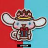 Parche bordado de dibujos animados coolomi Yugui dog, pegatinas de tela, ropa para niños, sombrero, DIY, planchado, costura, pegatinas de insignia