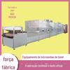 Máquina de fixação de chá verde equipamento de fixação de chá de mola equipamento de secagem de microondas de chá PLC Controle inteligente