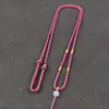 Novo colar de corda para pingente de jade trançado à mão estilo chinês, cordão de pescoço com pingente de ouro de fivela da paz para mulheres