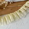 Encaje Amarillo Adorno DIY Hecho a Mano Decoración Dobladillo de Falda Accesorios de Ropa Tira de Material de Volante con Volantes