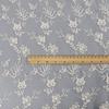 Algodão com Textura de Rede Floral Pequeno Pastoral Lori Tecido Bordado de Posicionamento Borda Ondulada vestido Tecido Bordado