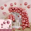 Globos para el Día de San Valentín Cumpleaños Boda Fiesta Romántica Decoración Arreglo Arco Rosa Macaron Set Globos Transfronterizos