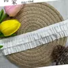 Renda Elástica de Algodão com 4cm para Acabamento Venda por Atacado em Estoque Acessórios de Renda de Algodão para Roupas e Vestuário