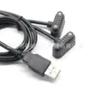 Cabo de Conexão de Carregamento Magnético USB 2.0 Am para Um para Dois Pinos de Mola Pogo Pin de 10 Pinos