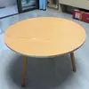 Mesa de centro de lujo ligero nórdico moderna simple de moda mesa de centro de madera maciza sala de estar hogar apartamento pequeño mesa de centro redonda combinada