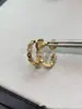 Versión Alta Collar de Panal Shangmei Pendientes Redondos Huecos Pulsera Corte CNC Baño Grueso Oro 18k Oro Rosa Cadena para Clavícula