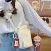 Bolsa de Celular Ins Estilo Japonês Bolsa Transversal Casual Bolsa para Garrafa de Água de Viagem Bolsa Leve para Copo de Água de Estudante Bolsa Pequena Esportiva para Mulheres