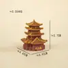 Jingdezhen Longzhuge Adornos de Resina Artesanías Decorativas Figuras Lugar Escénico Vendedor Ambulante Fuente DIY Accesorios de Ruleta
