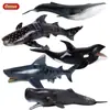 Modelos Realistas de Animales Marinos Transfronterizos: Tiburón Azul, Megalodón, Tiburón Ballena Gris, Tiburón Blanco, Tiburones Martillo Juguetes