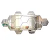 Pegatinas de Pared de Espejo Hexagonal Tridimensional Pasillo de Restaurante Escaleras Pegatinas de Espejo Decorativas Personalizadas Pegatinas de Pared con Marco Hexagonal