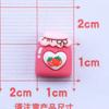 Caricatura tamaño pequeño oso frambuesa diy pegamento crema hecho en casa funda para teléfono móvil aretes pasador para el cabello joyería resina accesorios al por mayor