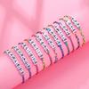 Pulseras Populares de Letras y Palabras con Bendiciones, Ánimo y Palabras de Energía Positiva, Pulseras Tejidas a Mano para Niños