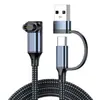 Dois em Um Adequado para Relógio Garmin Instinct Fly Time Cabo de Carregamento Usb+Tipo-C para Cabo de Carregamento Jm