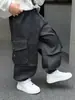 Pantalones Cargo Camuflaje para Niños Primavera y Otoño Estilo Coreano Pantalones Casuales Sueltos Elegantes para Niños Pantalones de Bebé Modernos Comercio Exterior