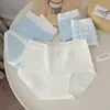 Calcinhas Femininas Confortáveis, Amigas da Pele, Sem Costura, Parecendo Nuvens, com Forro de Algodão, Estilo Jovem, Calcinhas Triângulo de Algodão Puro Respiráveis