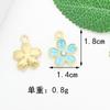 Colgante de aleación con forma de gota de aceite, flor, mariposa, lápiz, pendientes, collar, pulsera, joyería DIY, llavero, colgante, pequeños accesorios.