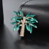 Broche de Árbol de Coco de Cristal Literario Retro, Accesorios de Chaqueta de Traje Modernos y Exquisitos, Ramillete para Mujer con Estilo