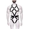 Traje de Lencería para Hombre Zhu Ru Performance de Barra Gay Sexy con Cuello Colgante Hueco Pieza Única NZN0014