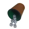 Venta Caliente Directo de Fábrica Cuero Acampanado Taza para Dados Agitador Taza para Dados Bar KTV Juego Taza Agitadora Taza para Dados Se Puede Imprimir Logo