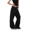 Jeans de Color Original Negro y Dorado Estilo Retro Americano Old Money para Hombre y Mujer de Primavera y Otoño, Pantalones Anchos Casuales Holgados con Efecto de Caída