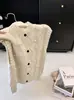 Nuevo Chaleco de Punto Grueso Retro con Trenzas para Mujer Ropa de Abrigo de Principios de Otoño Top sin Mangas
