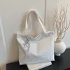 Bolso Tote Estrella Ins Nuevo Estilo Coreano Gran Capacidad Versátil Bolso de Mano para Viajes Cotidianos Bolso de Lona Estilo Perezoso Bolso de Hombro