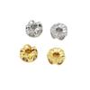 Oro Verdadero de 18K Micro-incrustado Corazón de Durazno Zircón Cuentas de Agujero Grande Hechas a Mano Accesorios DIY Pulsera Collar Cuentas de Rueda C45