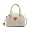 Bolsa Bowling Maillard da Moda para Mulheres, Novo Modelo 2025, Bolsa Transversal com Acabamento de Luxo, Bolsa de Ombro para o Dia a Dia, Bolsa de Mão