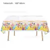 Mantel Decorativo para Fiesta Temática Serie de Princesas de Dibujos Animados Mantel de PE Impreso Mantel Desechable para Mesa de Postres