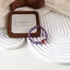 Pulsera Nueva de Amatista Natural Rosa Lepidolita Estilo Vintage de Moda, Cadena de Mano de Lujo Ligero, Regalo del Festival Qixi para Mejores Amigos