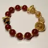 Pulsera Nueva de Estilo Chino Imitación Ojo de Tigre con Cuentas para Mujer Nueva Pulsera Vintage Nicho de Lujo Ligero Pulsera Delicada de Alta Gama